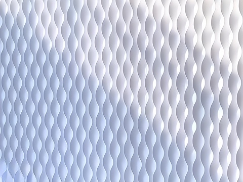  现代水波纹窗帘  香格里拉帘 梦幻帘3d模型 