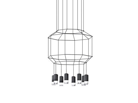  Vibia 现代吊灯 装饰吊灯 多头吊灯 极简吊灯 别墅吊灯3d模型 