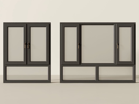  现代窗户3d模型 