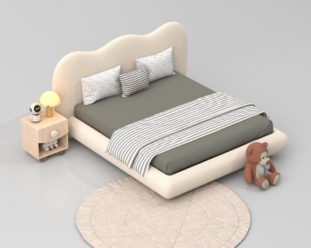  儿童床3d模型 