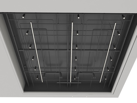  天花 吊顶 工业吊顶3d模型 