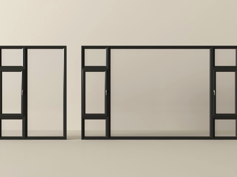  现代窗户3d模型 