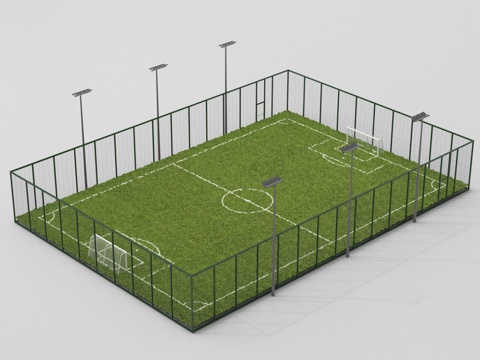  足球场3d模型 