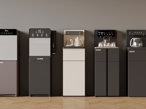  饮水机 现代直饮机 茶吧机3d模型 