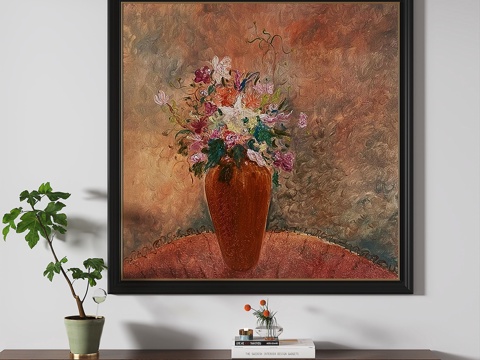  现代，简欧，中古，复古，轻奢，装饰画3d模型 