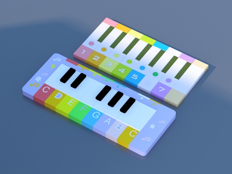  玩具 儿童卡通 电子琴3d模型 