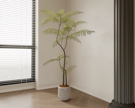  绿植 现代绿植盆栽 盆景 树su模型 