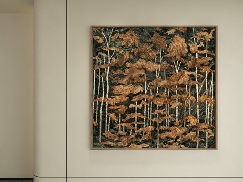  诧寂装饰画3d模型 