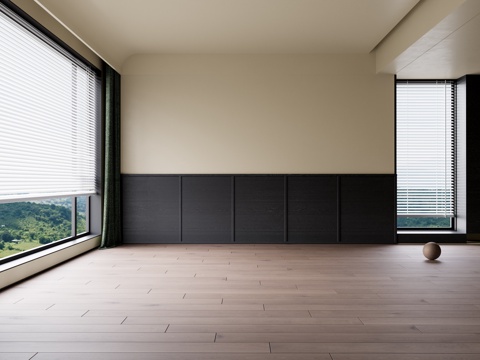  中古奶油木地板 实木地板 卧室地板 工字铺地板3d模型 