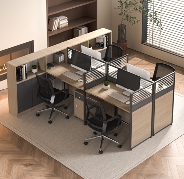  现代办公桌椅组合3d模型 