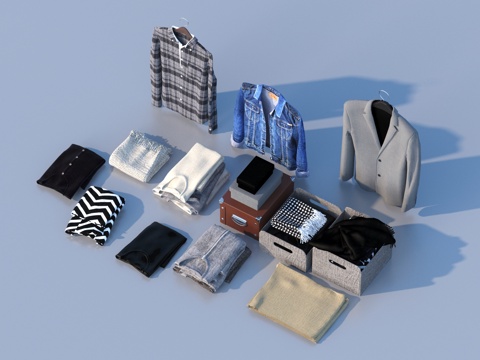  衣服 服饰 服装3d模型 