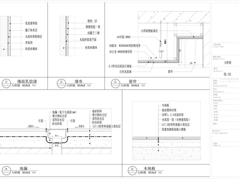  室内常规节点cad施工图 