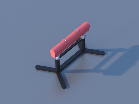  鞍马 健身器材3d模型 