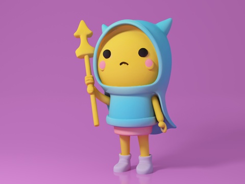  卡通人物 精灵人物 动漫 玩具玩偶 手办摆件 雕像雕塑 陶瓷3d模型 