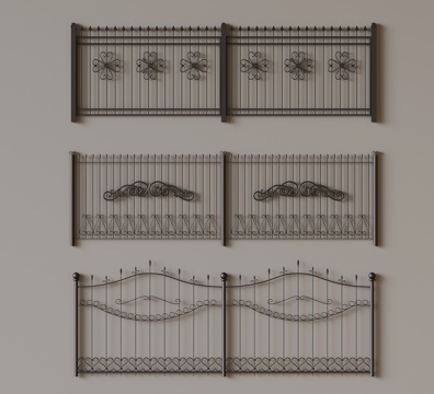  栏杆 现代栏杆 艺术栏杆3d模型 