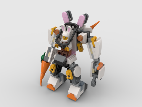  乐高 lego 玩具 积木 卡通机器人 卡通高达 战斗机器3d模型 