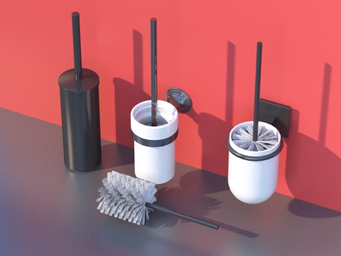  马桶刷 卫浴小件3d模型 