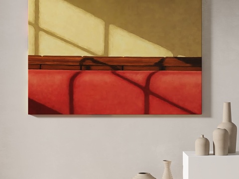  现代，简约，抽象，装饰画3d模型 