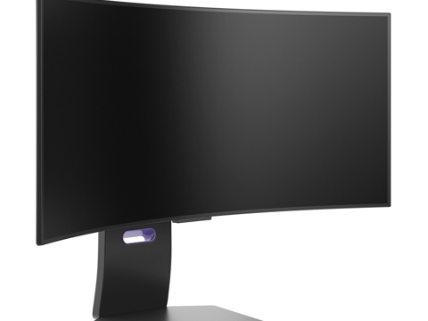  LG 显示器 游戏显示器 显示屏 曲面屏3d模型 