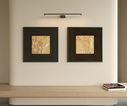  现代中古挂画3d模型 