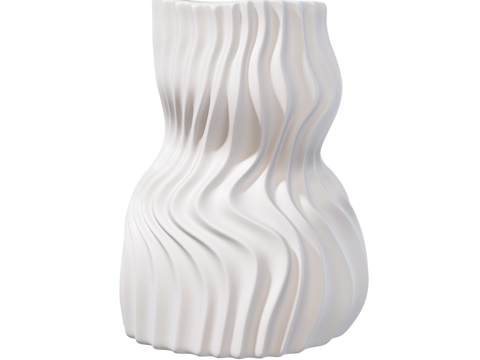  Bloomingville 现代花瓶 陶瓷花瓶 艺术品3d模型 