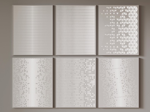  冲孔板3d模型 