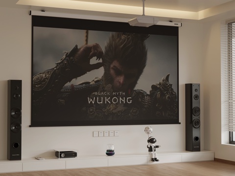  投影 现代投影 摆件 音响su模型 