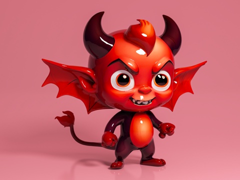  恶魔妖怪 卡通人物 动漫角色 美陈道具 打卡IP 手办摆件3d模型 