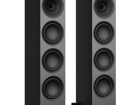  KEF 扬声器 HiFi 落地式音响 音响 胡桃木音响3d模型 