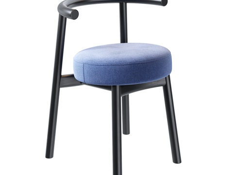  Mattiazzi 中古风单椅 极简单椅 侘寂风单椅 布椅3d模型 
