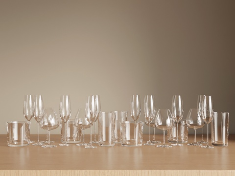  杯子 现代红酒杯 水杯3d模型 