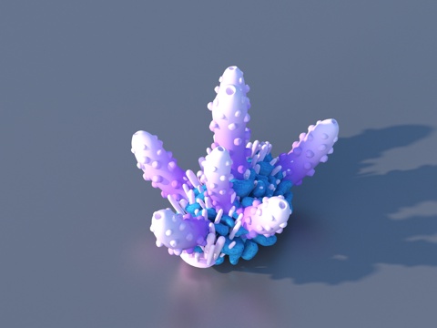  珊瑚 水生植物 海底世界3d模型 