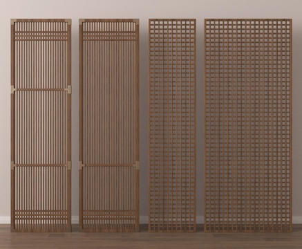  隔断 屏风3d模型 