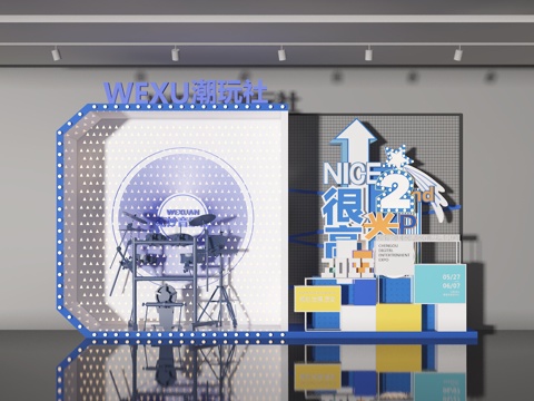  橱窗3d模型 