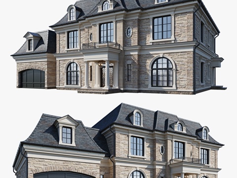  住宅建筑3d模型 
