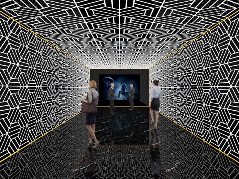  走廊过道3d模型 