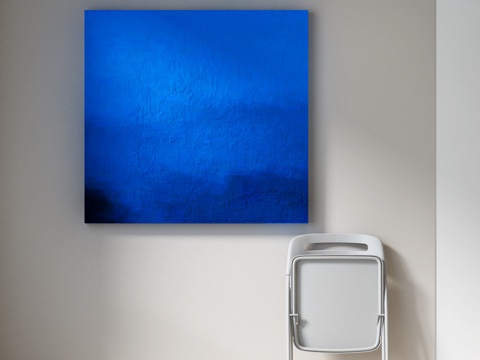  现代抽象挂画 油画 肌理画3d模型 