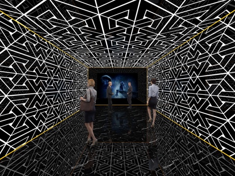  走廊过道3d模型 