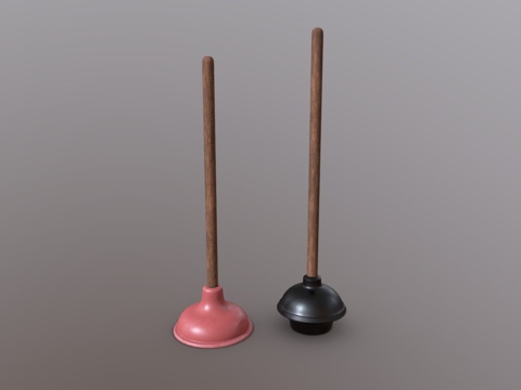  马桶吸盘 马桶疏通器3d模型 
