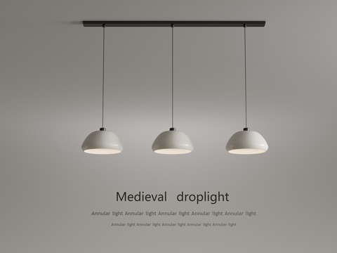  法式奶油风吊灯 餐厅吊灯3d模型 