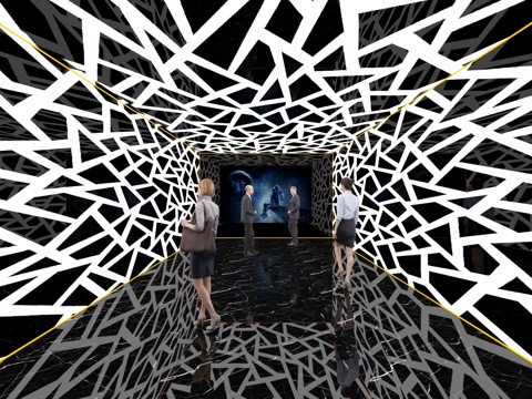  现代走廊过道3d模型 