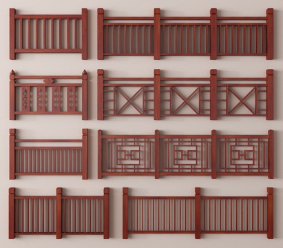  栅栏 护栏 栏杆 围栏3d模型 