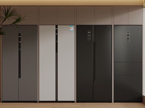  冰箱柜 现代智能冰箱 冰箱柜3d模型 