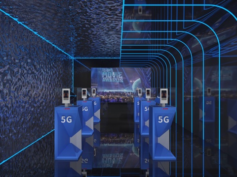  现代通讯展览3d模型 
