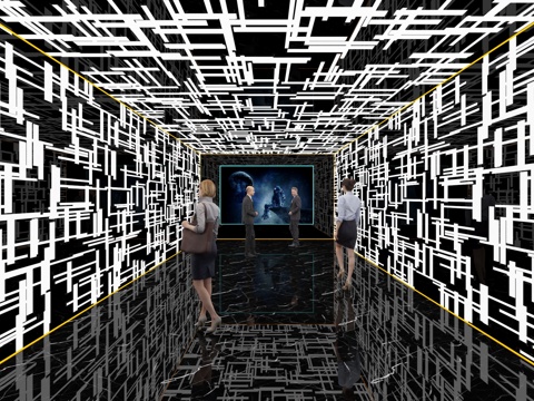  走廊过道3d模型 