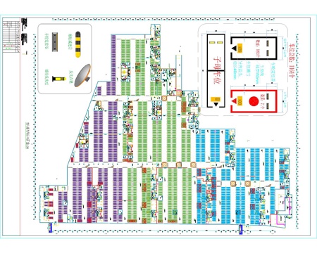  地下停车场装饰图纸cad施工图 