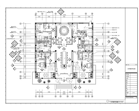  会所全套装饰图纸cad施工图 
