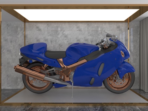  摩托车3d模型 