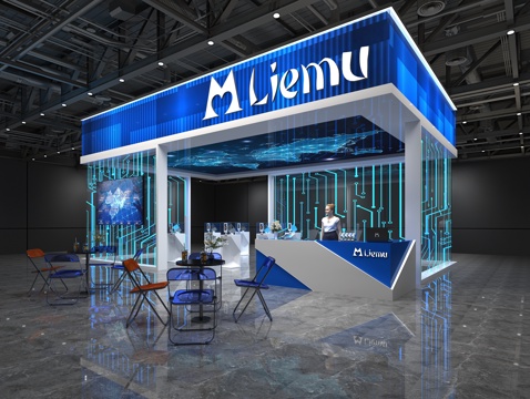 现代展览3d模型 
