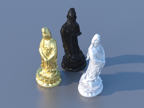  佛像 观音菩萨3d模型 